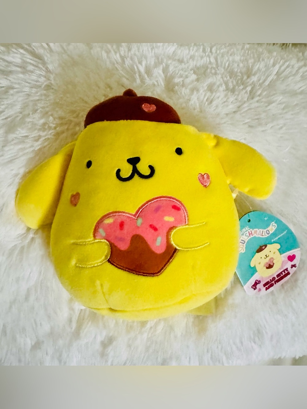 Sanrio Pompompurin Plush Stuffed Animal 6.5”